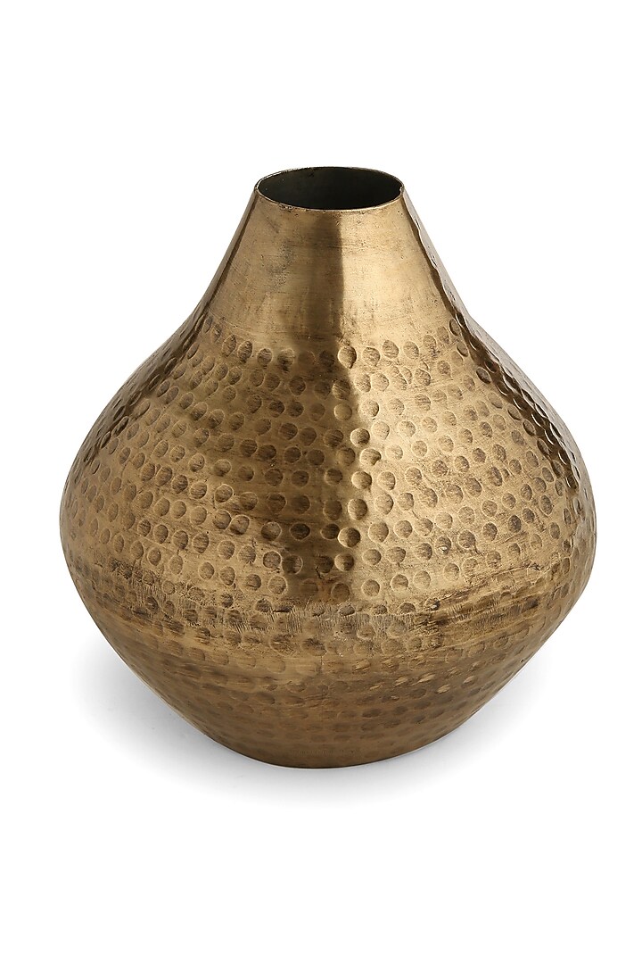 Antique Gold Iron Vase by Amoliconcepts at Pernia's Pop Up Shop