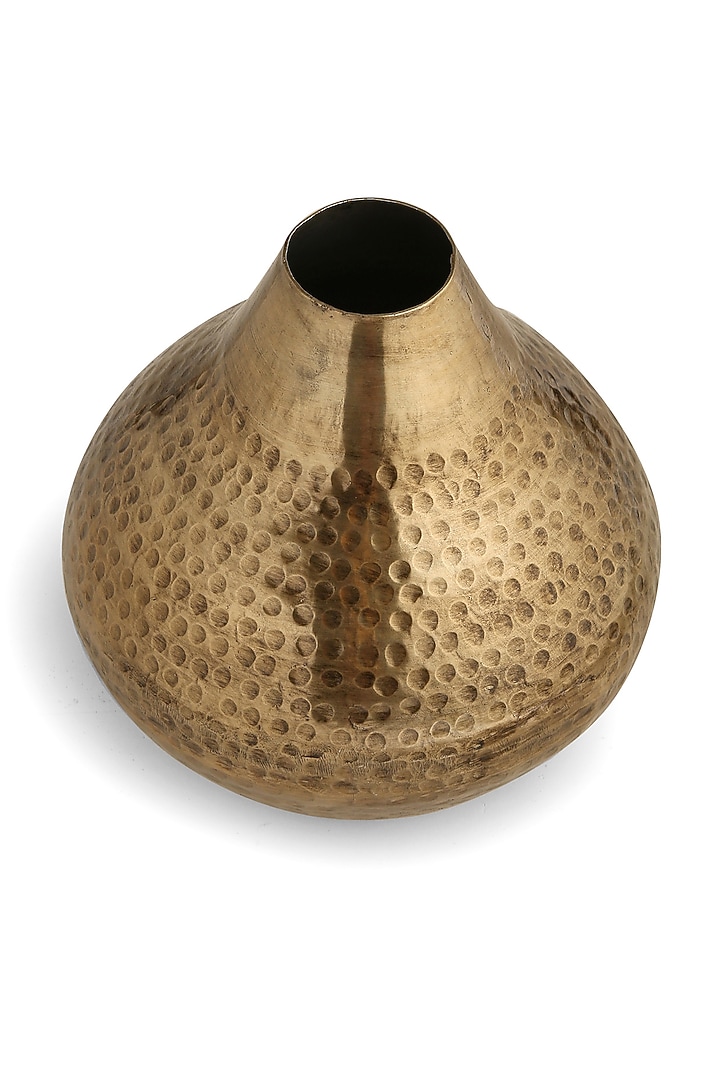 Antique Gold Iron Vase by Amoliconcepts at Pernia's Pop Up Shop