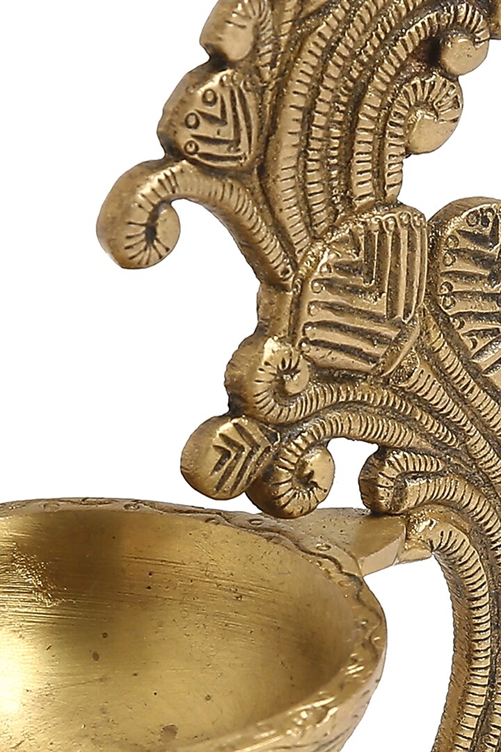 Antique Gold Diya In Brass by Amoliconcepts at Pernia's Pop Up Shop