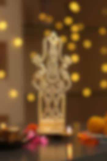 Antique Gold Brass Wall Diya by Amoliconcepts at Pernia's Pop Up Shop