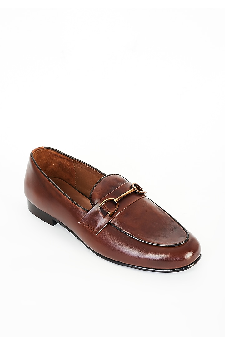 Brown Leather Shoes by ARTIMEN at Pernia's Pop Up Shop