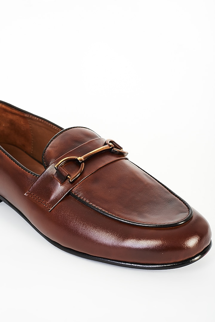 Brown Leather Shoes by ARTIMEN at Pernia's Pop Up Shop