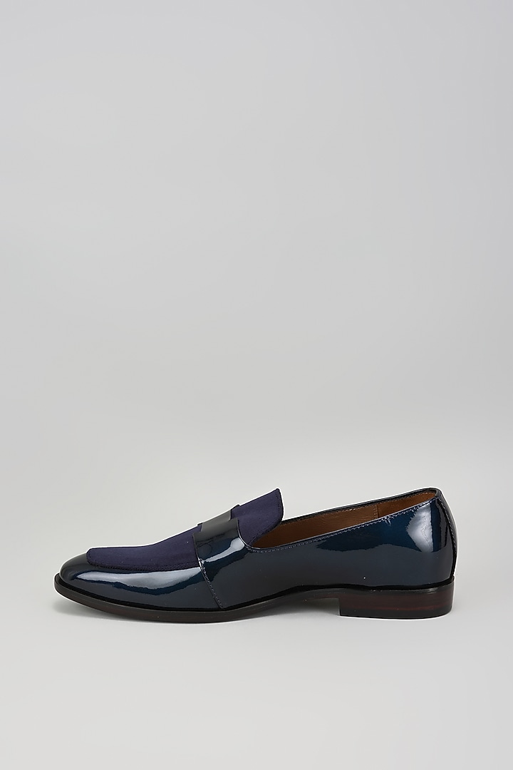 Blue Leather Shoes by ARTIMEN at Pernia's Pop Up Shop