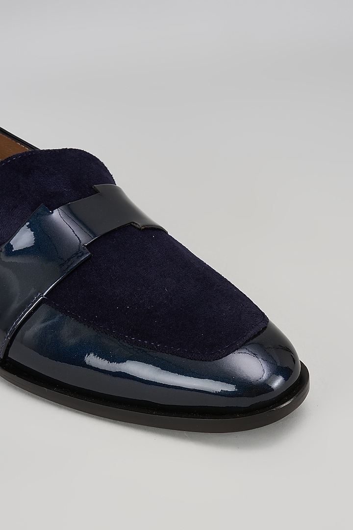 Blue Leather Shoes by ARTIMEN at Pernia's Pop Up Shop