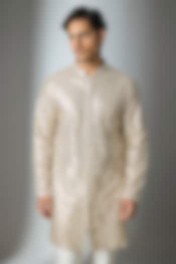 Subtle Gold Georgette Kurta by ARTIMEN at Pernia's Pop Up Shop