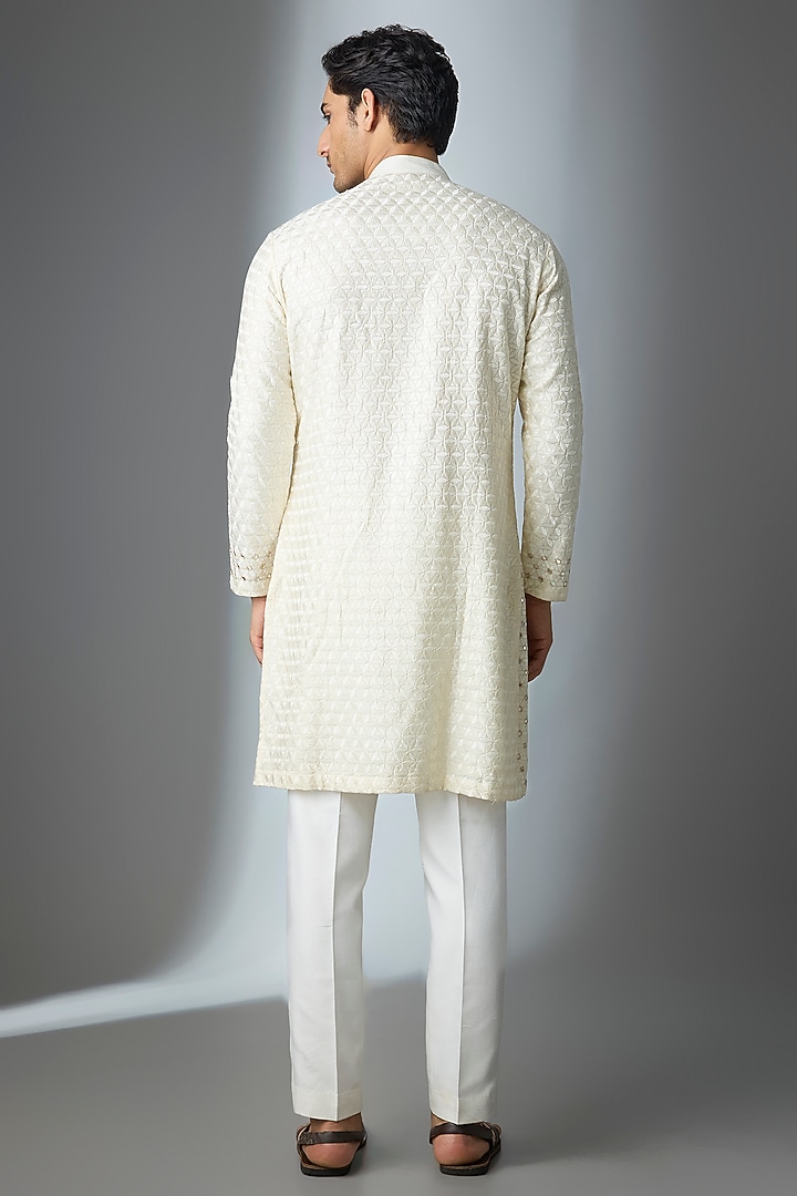 Ivory Silk Kurta by ARTIMEN at Pernia's Pop Up Shop