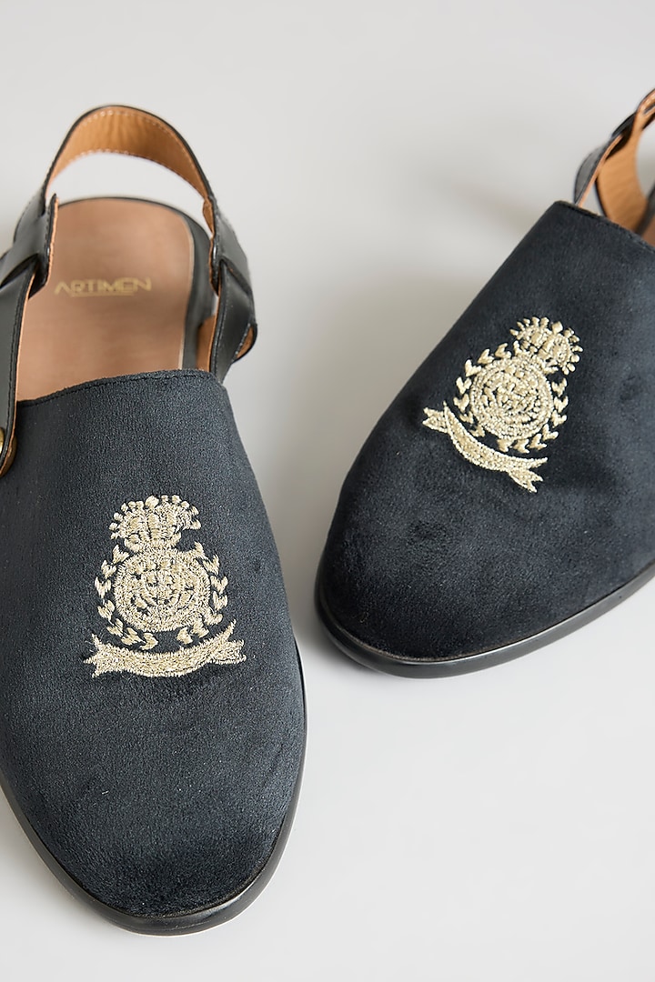 Black Leather Shoes by ARTIMEN at Pernia's Pop Up Shop