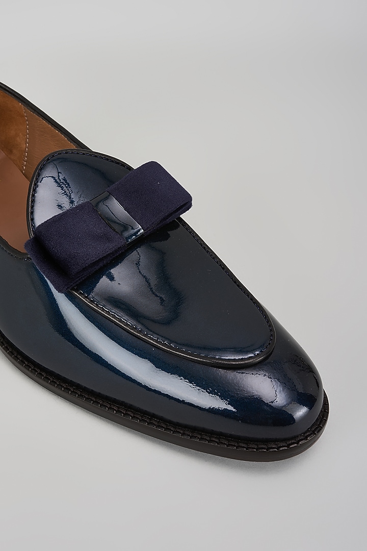 Blue Leather Shoes by ARTIMEN at Pernia's Pop Up Shop