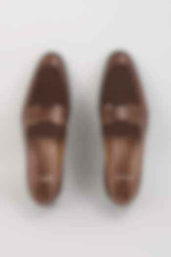 Brown Leather Loafers by ARTIMEN at Pernia's Pop Up Shop