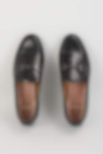 Black Leather Loafers by ARTIMEN at Pernia's Pop Up Shop