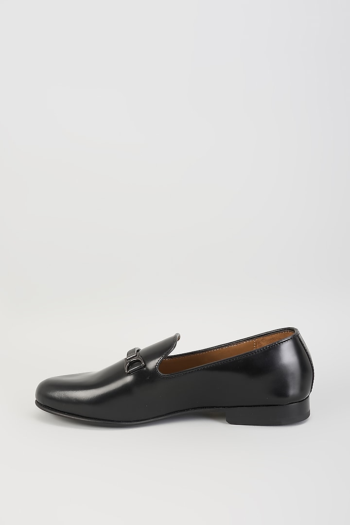 Black Leather Loafers by ARTIMEN at Pernia's Pop Up Shop