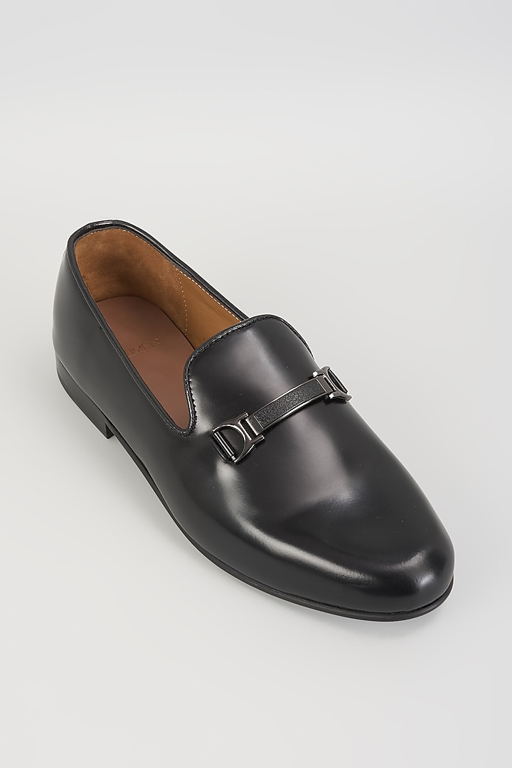 Black Leather Loafers by ARTIMEN at Pernia's Pop Up Shop