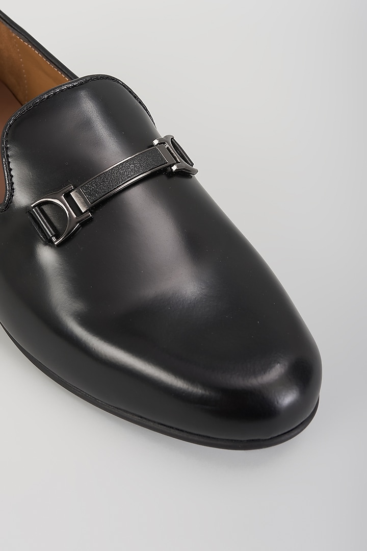 Black Leather Loafers by ARTIMEN at Pernia's Pop Up Shop