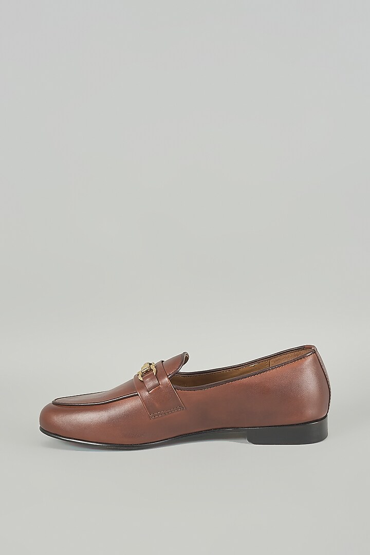 Brown Leather Shoes by ARTIMEN at Pernia's Pop Up Shop