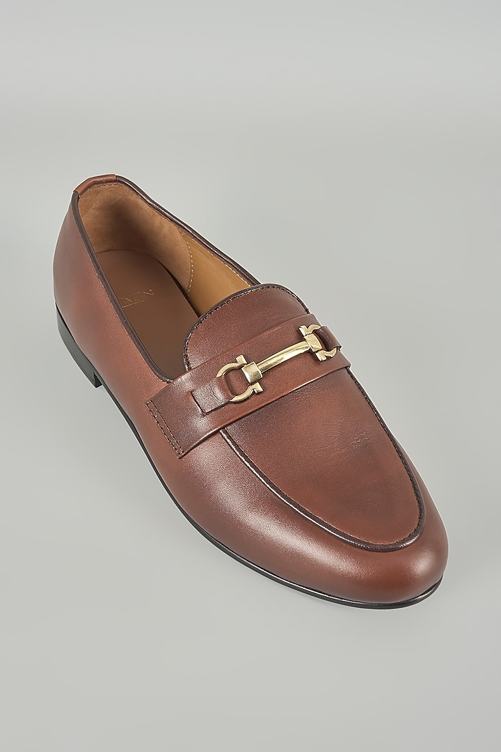 Brown Leather Shoes by ARTIMEN at Pernia's Pop Up Shop