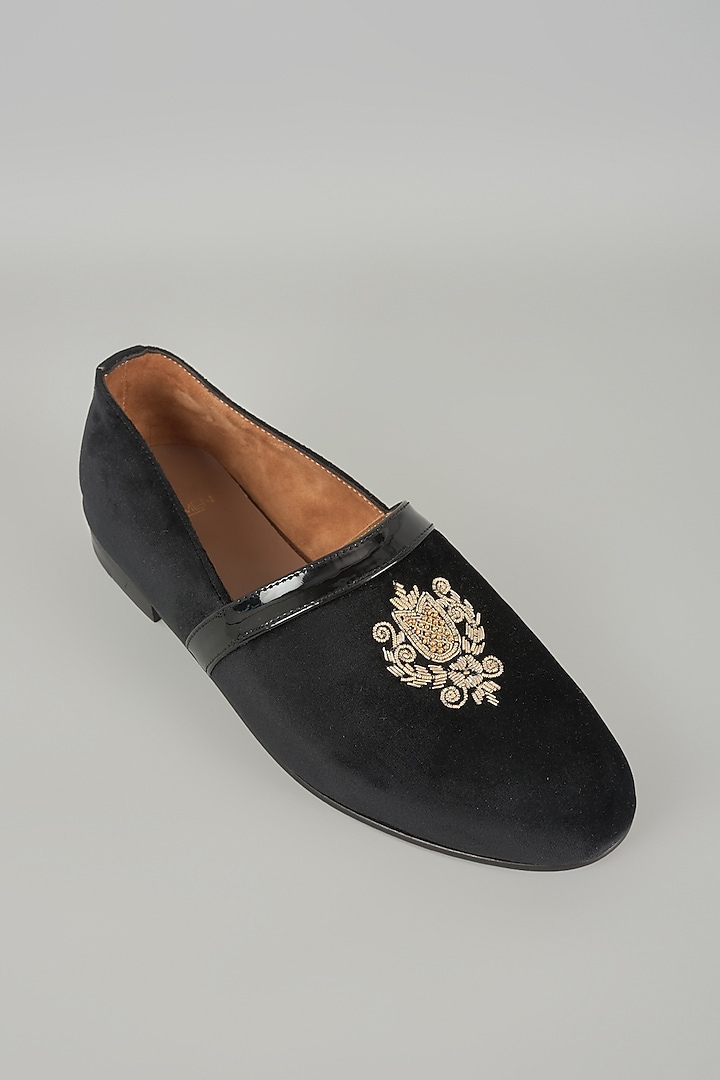 Black Leather Loafers by ARTIMEN at Pernia's Pop Up Shop