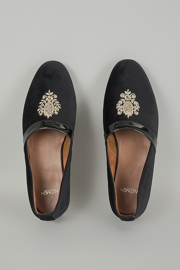 Black Leather Loafers by ARTIMEN at Pernia's Pop Up Shop