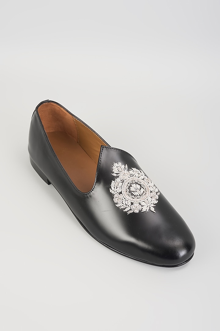 Black Leather Loafers by ARTIMEN at Pernia's Pop Up Shop