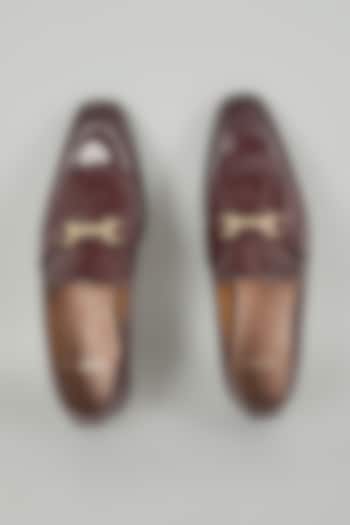 Cherry-Colored Leather Shoes by ARTIMEN at Pernia's Pop Up Shop