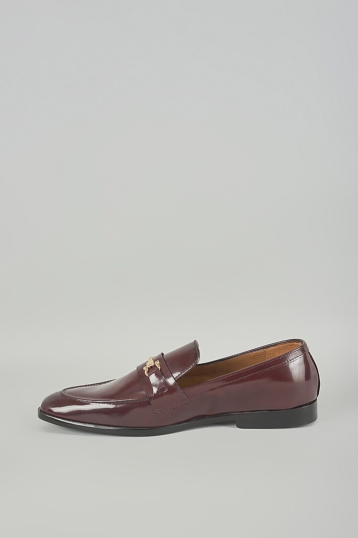 Cherry-Colored Leather Shoes by ARTIMEN at Pernia's Pop Up Shop