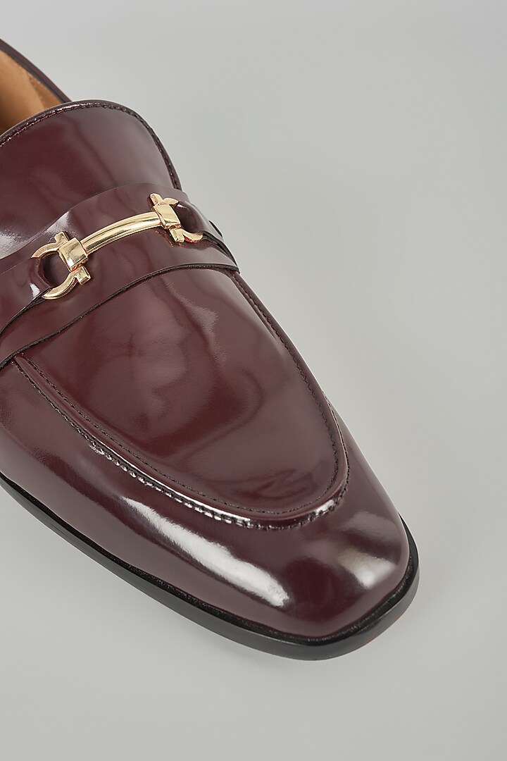 Cherry-Colored Leather Shoes by ARTIMEN at Pernia's Pop Up Shop