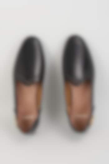 Black Leather Loafers by ARTIMEN at Pernia's Pop Up Shop