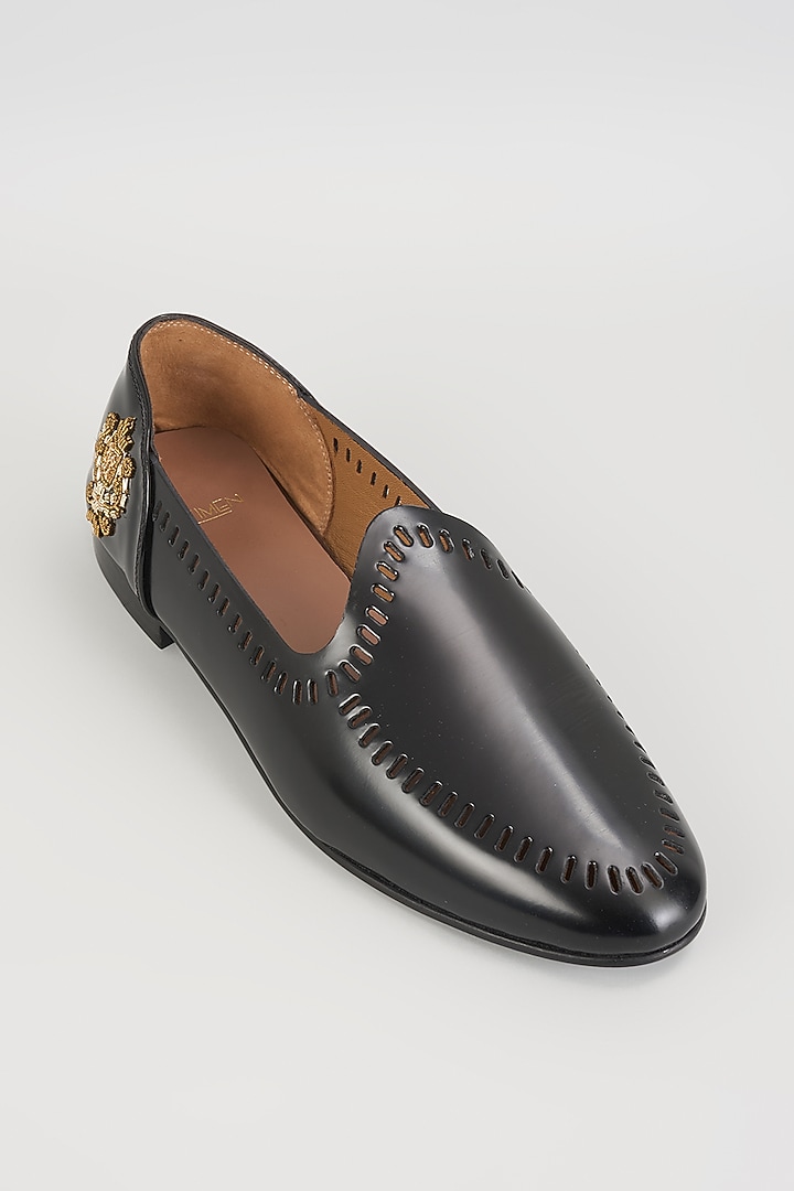 Black Leather Loafers by ARTIMEN at Pernia's Pop Up Shop