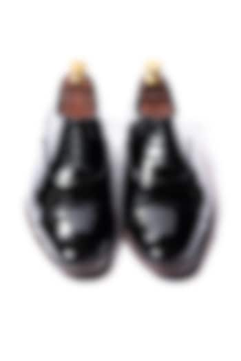 Black Patent Leather Oxfords by ARTIMEN