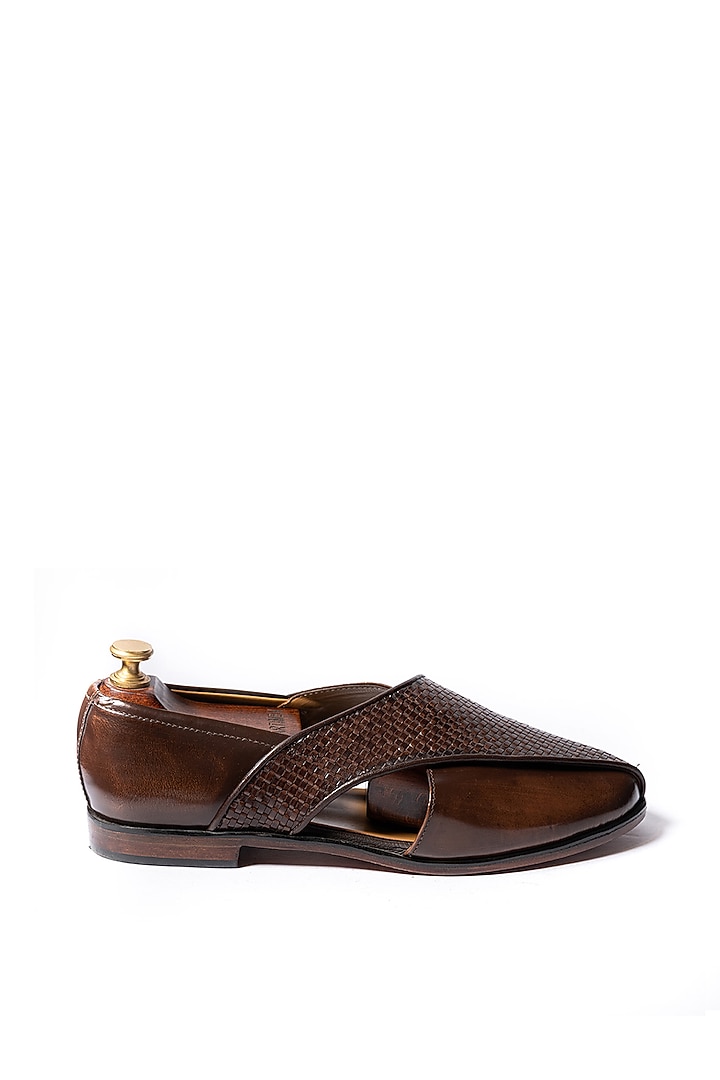 Burnt Brown Woven Peshwari by ARTIMEN at Pernia's Pop Up Shop