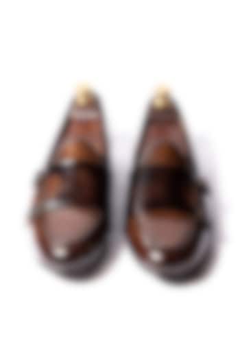 Deep Brown Handcrafted Loafers by ARTIMEN