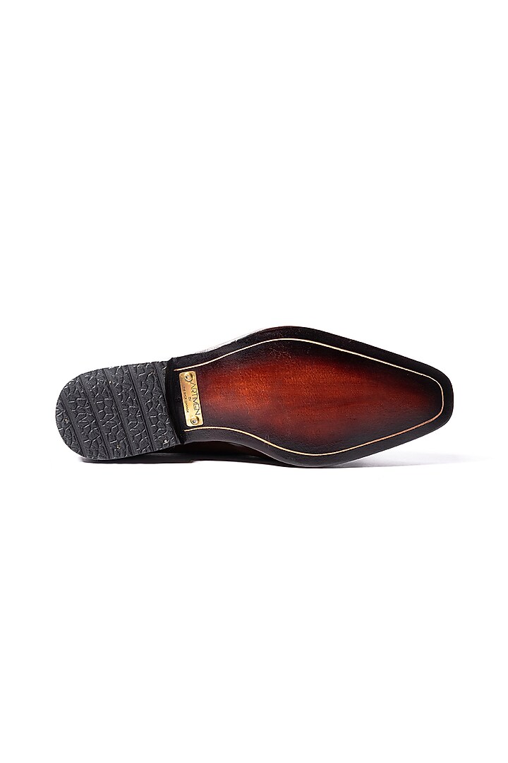 Burnt Tan Leather Loafers by ARTIMEN at Pernia's Pop Up Shop