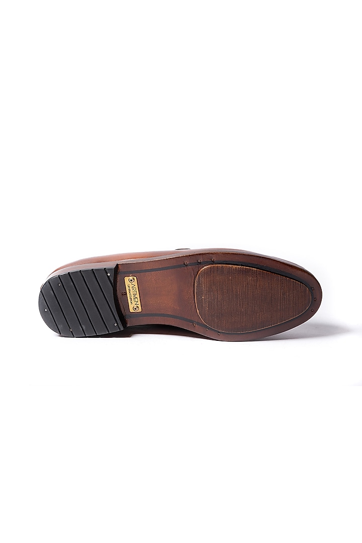 Burnish Tan Leather Loafers by ARTIMEN at Pernia's Pop Up Shop