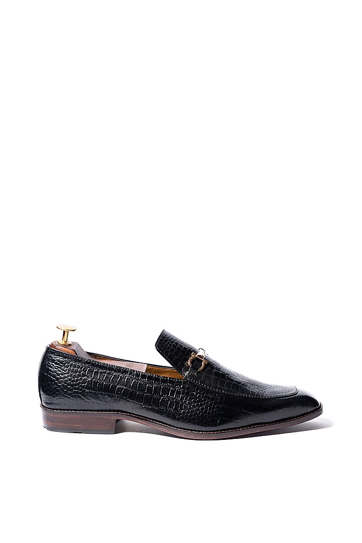 Black Leather Loafers by ARTIMEN at Pernia's Pop Up Shop