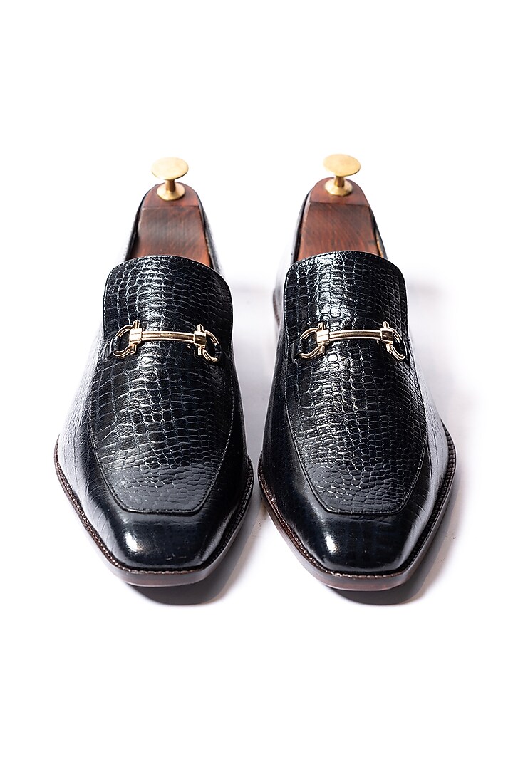 Black Leather Loafers by ARTIMEN at Pernia's Pop Up Shop