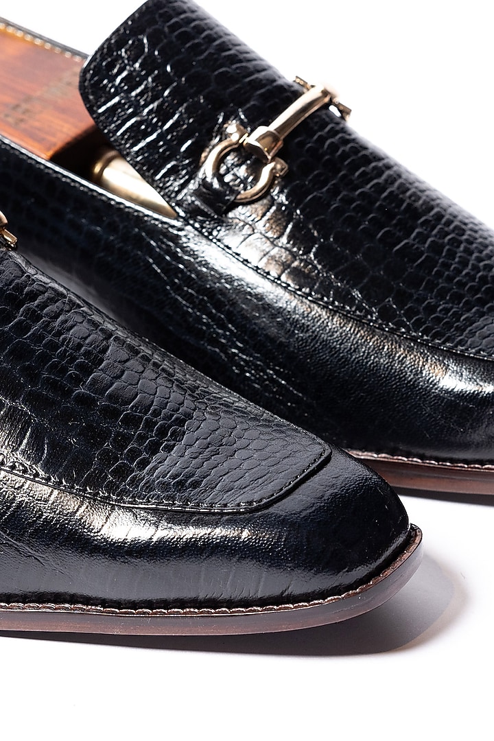 Black Leather Loafers by ARTIMEN at Pernia's Pop Up Shop