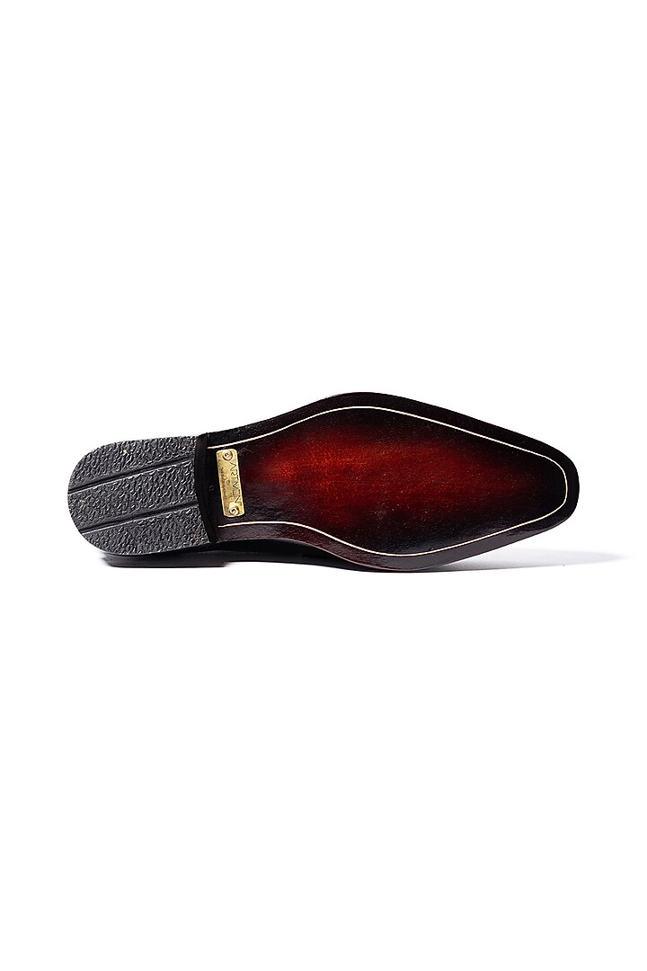 Black Leather & Suede Leather Loafers by ARTIMEN at Pernia's Pop Up Shop