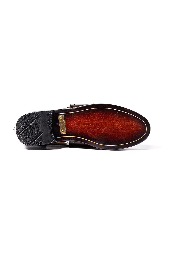 Brown Leather Sandals by ARTIMEN at Pernia's Pop Up Shop