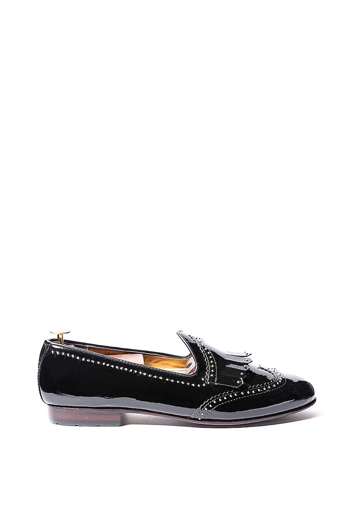 Black Leather Loafers by ARTIMEN at Pernia's Pop Up Shop