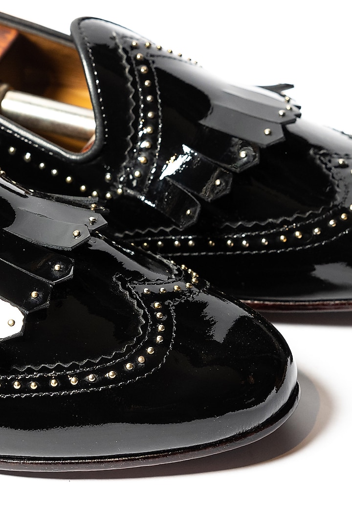 Black Leather Loafers by ARTIMEN at Pernia's Pop Up Shop