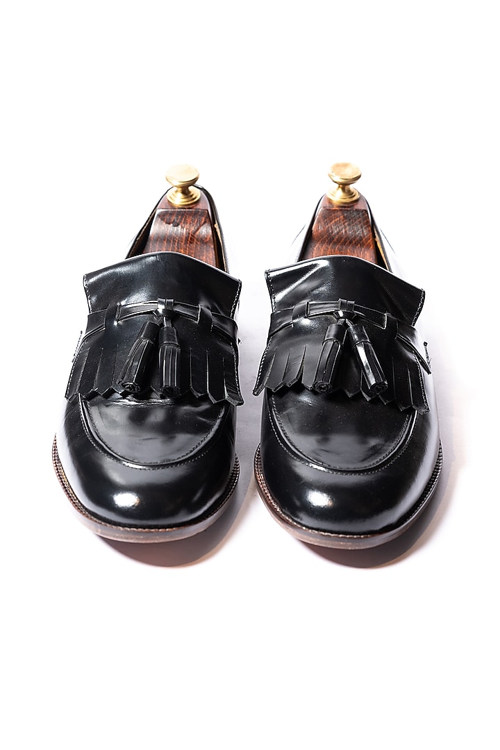 Black Leather Loafers by ARTIMEN at Pernia's Pop Up Shop