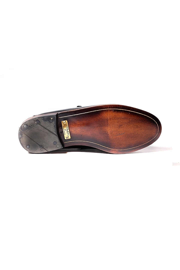 Black Leather Loafers by ARTIMEN at Pernia's Pop Up Shop