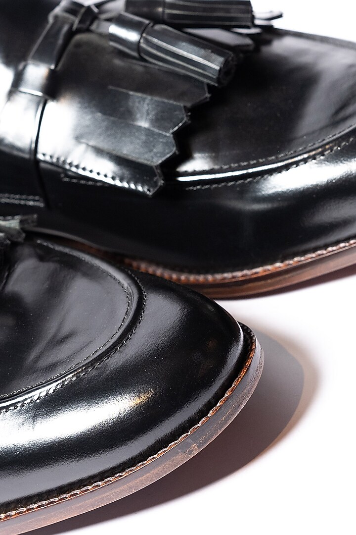 Black Leather Loafers by ARTIMEN at Pernia's Pop Up Shop