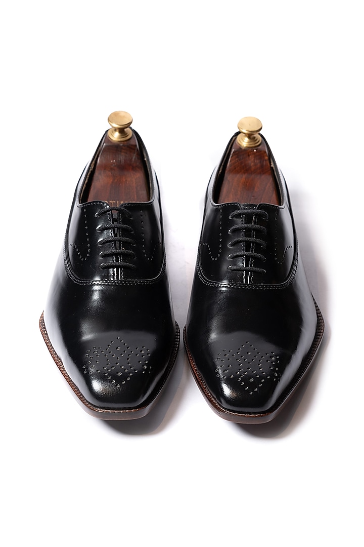 Black Leather Shoes by ARTIMEN at Pernia's Pop Up Shop