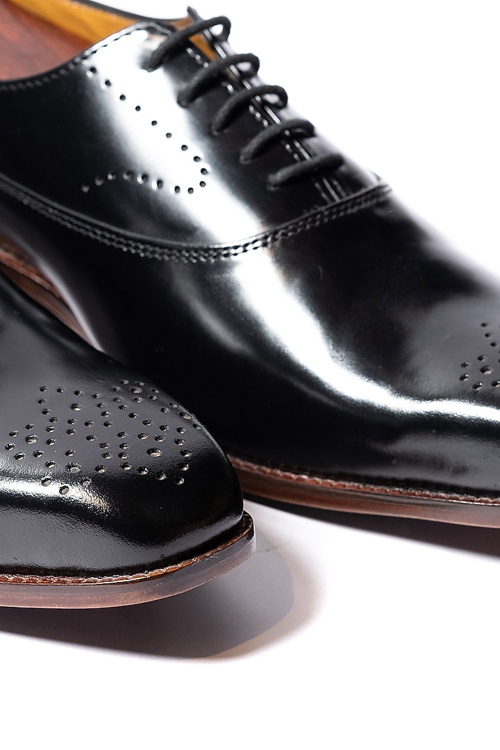 Black Leather Shoes by ARTIMEN at Pernia's Pop Up Shop