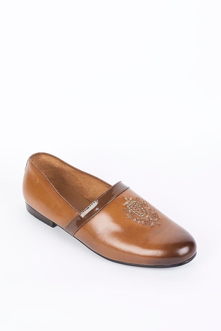 Brown Leather Shoes by ARTIMEN at Pernia's Pop Up Shop