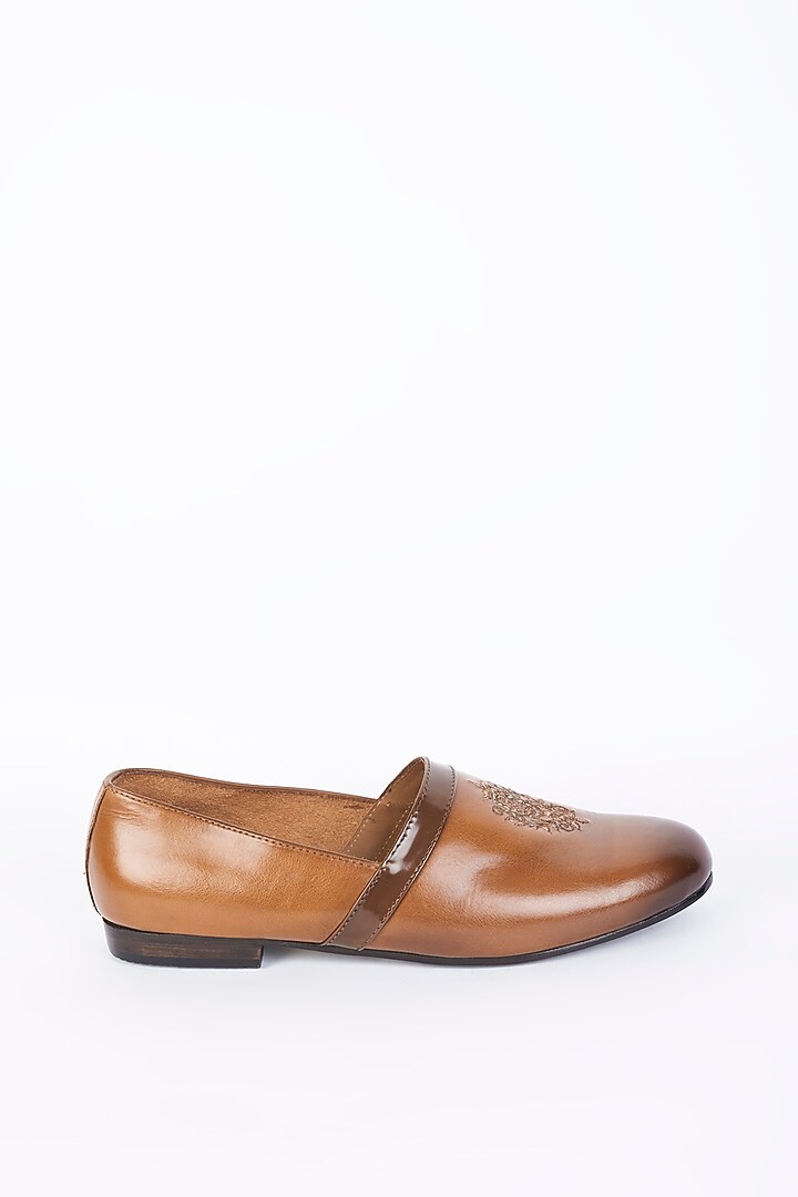 Brown Leather Shoes by ARTIMEN at Pernia's Pop Up Shop