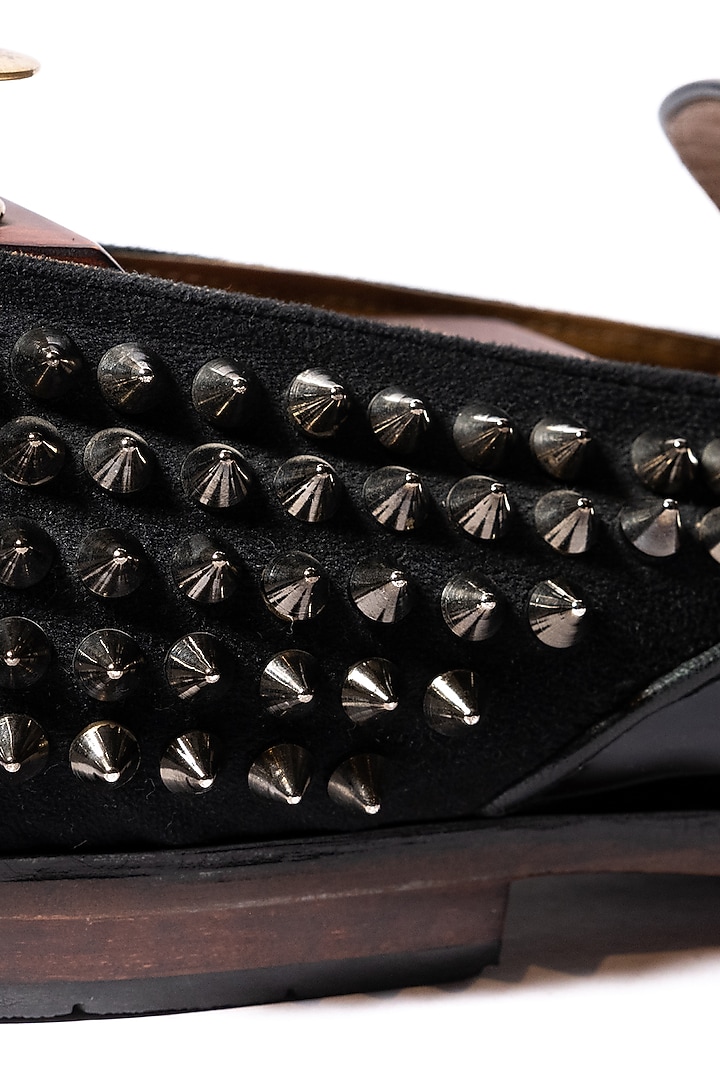 Black Leather & Velvet Loafers by ARTIMEN at Pernia's Pop Up Shop