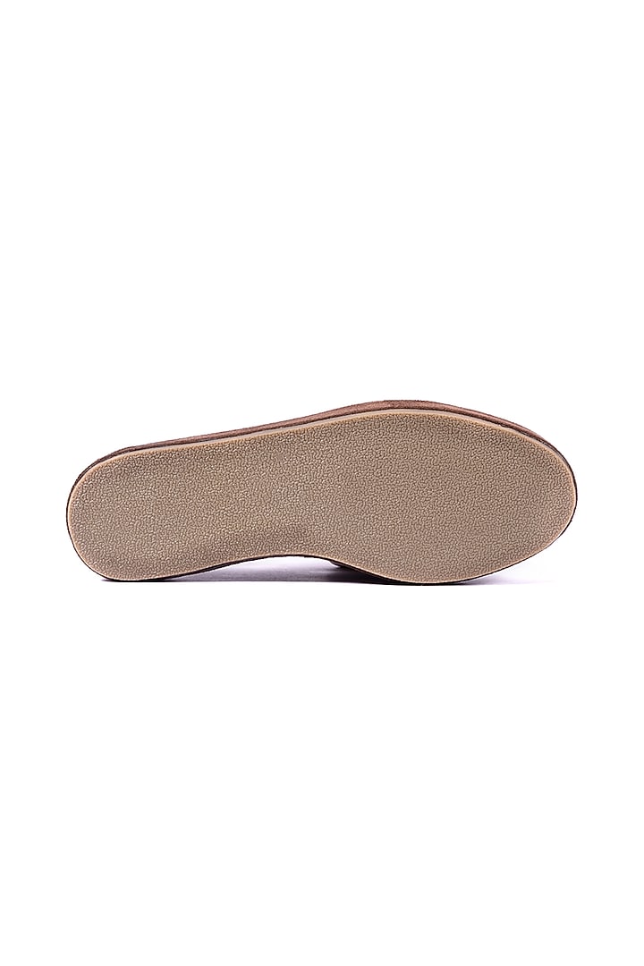 Brown Velvet Loafers by ARTIMEN at Pernia's Pop Up Shop