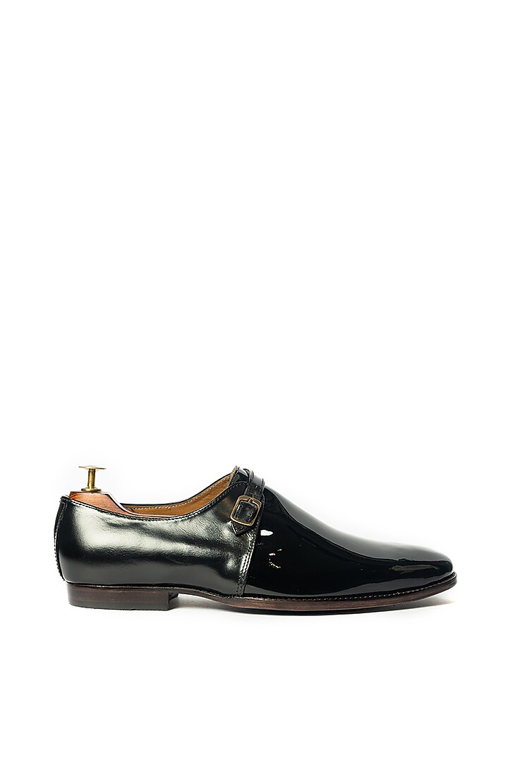 Matte Black Patent Leather Shoes by ARTIMEN at Pernia's Pop Up Shop