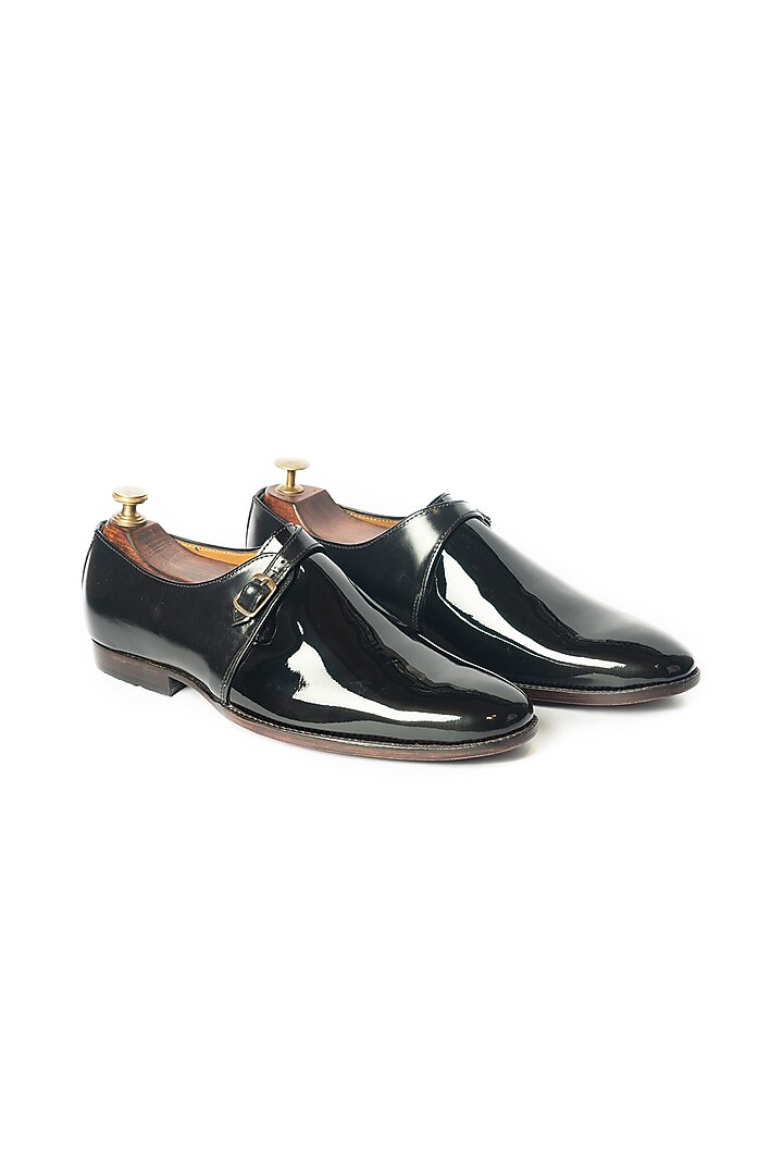 Matte Black Patent Leather Shoes by ARTIMEN at Pernia's Pop Up Shop